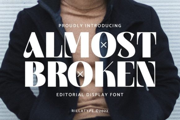 Almost Broken: A Bold Display Font for Modern Branding