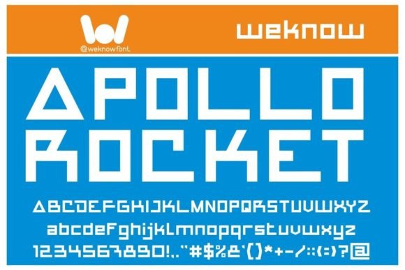 Apollo Rocket: A Futuristic Display Font for Bold Branding
