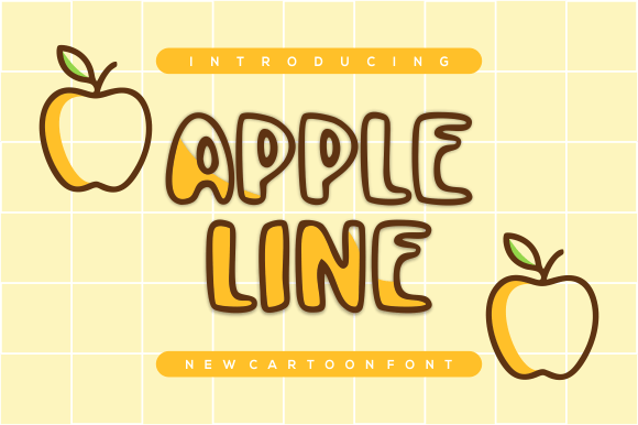 Apple Line: A Playful Font for Modern Editorial Design
