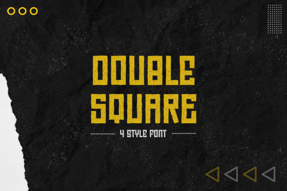 Double Square: A Modern Display Font for Editorial Projects