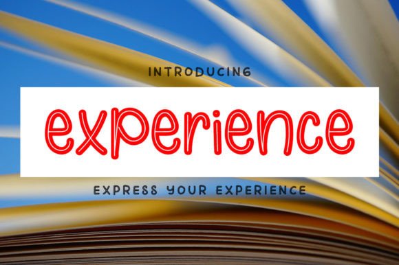 Experience: A Sweet Display Font for Modern Branding