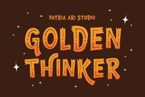 Golden Thinker: A Font That Elevates Your Brand's Visual Story