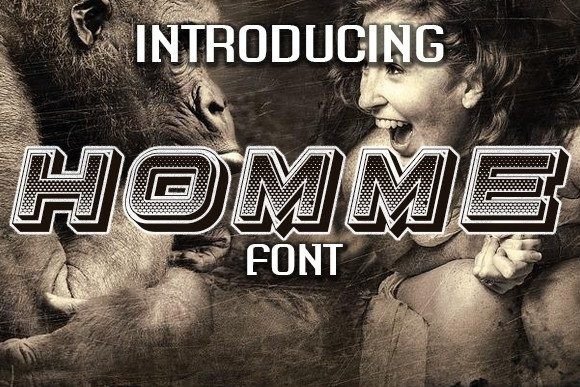 Homme Font Review for Campaign Design