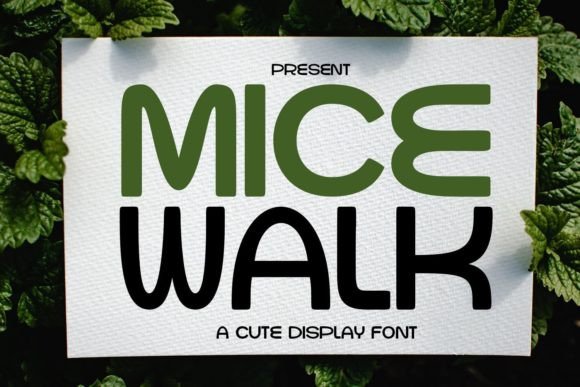 Micewalk Font for Editorial Design and Creative Projects