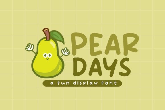 Pear Days Font for Playful Campaign Designs