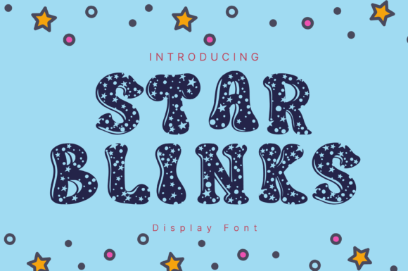 Star Blinks Font for Web Design and Branding